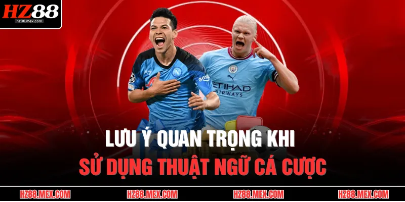 Lưu ý quan trọng khi sử dụng thuật ngữ cá cược